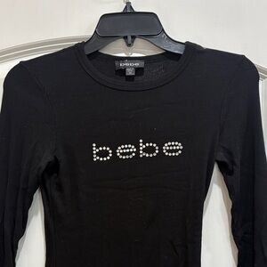 BEBE RHINESTONE TOP